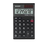 Sharp EL-310ANWH Office Semi-Desktop Calculator - Black/White