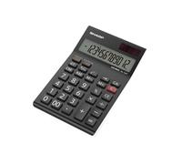 EL124TWH 12 Digit Desktop Calculator Black SH-EL124TWH - Black - Sharp