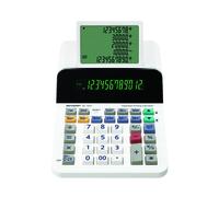 Sharp EL-1501 Display Desktop Calculator (Paper& Ink-Free, 12-Digit and 5-Line LCD Display, Battery Operated) White, 150 mm x 62 mm x 228 mm