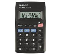 Sharp El233SBBK Pocket Calculator - Black