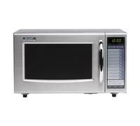 Sharp Electronics Corporation R21AT Commercial 1000w Programmable Microwave Oven in Silver Sharp Electronics Corporation Silver