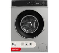 SHARP ES-NFA814BA1NA-EN 8 kg 1400 Spin Washing Machine - Silver, Silver/Grey