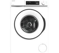 Sharp ES-NFB814BWNA-EN 8kg Washing Machine with 1400 rpm - White - A Rated, White