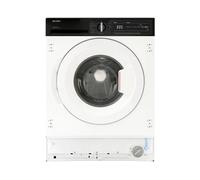 Sharp ES-NIH714BWA-EN Integrated 7kg Washing Machine with 1400 rpm - White - A Rated, White