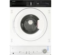 Sharp ES-NIH714BWA-EN Integrated 7kg Washing Machine with 1400 rpm - White - A Rated, White