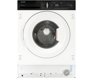 Sharp ES-NIH714BWA-EN Integrated 7kg Washing Machine with 1400 rpm - White White