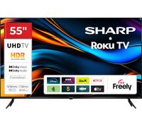 Sharp HJ4225K 55" 4K Ultra HD Smart Roku TV [2025] - 4T-C55HJ4225KB, Black