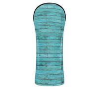 Sharp Horizontal Blue Aqua Head Cover for Golf | Leather-look Golf Club Protector for Her, Stay-put Fit, for your Club