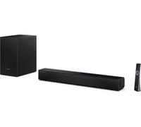 Sharp HT-SBW121K 2.1 Compact Soundbar With Wireless Subwoofer, Black