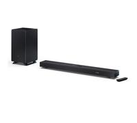 SHARP HT-SBW53121(BK) 3.1.2 Dolby Atmos Soundbar with Wireless Subwoofer, 550W, Bluetooth, HDMI ARC, Dolby Audio -Tuned by Devialet- Black