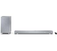 Sharp Q Range Soundbar 3.1.2 Channel Soundbar with Wireless Subwoofer - 550W Home Theatre Audio, Dolby Atmos, DTS:X, Bluetooth 5.3, HDMI eARC, 4K Pass-Through - Silver Model HT-SBW53121(SL)