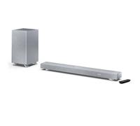Sharp Q Range Soundbar 3.1.2 Channel Soundbar with Wireless Subwoofer - 550W Home Theatre Audio, Dolby Atmos, DTS:X, Bluetooth 5.3, HDMI eARC, 4K Pass-Through - Silver Model HT-SBW53121(SL)
