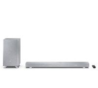 Sharp HT-SBW53121(SL) Q Range 3.1.2 Channel Soundbar with Wireless Subwoofer - 550W, Home Theatre Audio, Dolby Atmos, DTS:X, Bluetooth 5.3, HDMI eARC, 4K Pass-Through - Silver