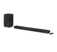 SHARP HT-SBW55121(BK) 5.1.2 Channel Soundbar with Wireless Subwoofer - 650W Home Theatre Audio, Dolby Atmos, DTS:X, Bluetooth 5.3, HDMI eARC, 4K Pass-Through - Black