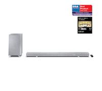 Sharp HT-SBW55121(SL) 5.1.2 Channel Soundbar with Wireless Subwoofer - 650W Home Theatre Audio, Dolby Atmos, DTS:X, Bluetooth 5.3, HDMI eARC, 4K Pass-Through - Silver