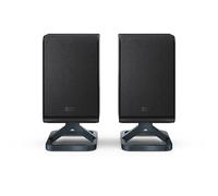SHARP HT-SPR52021(BK) Wireless Rear Speakers - 200W Surround Sound, Dolby Atmos & DTS:X, Upfiring Drivers, Wall-Mountable - Exclusive Q Soundbar Series - in Black