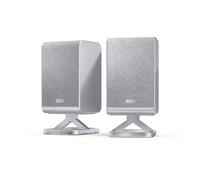 SHARP HT-SPR52021(SL) Wireless Rear Speakers - 200W Surround Sound, Dolby Atmos & DTS:X, Upfiring Drivers, Wall-Mountable - Exclusive Q Soundbar Range - In Silver