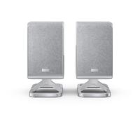 SHARP HT-SPR52021(SL) Wireless Rear Speakers - 200W Surround Sound, Dolby Atmos & DTS:X, Upfiring Drivers, Wall-Mountable - Exclusive Q Soundbar Range - In Silver
