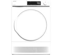 Sharp KD-NCB8S7PW91-EN 8kg Condenser Tumble Dryer - White - B Rated