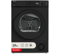 SHARP KD-NHA0S6GM1D-EN 10 kg Heat Pump Tumble Dryer - Matte Black, Black