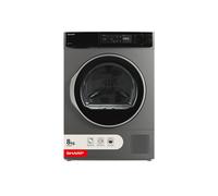 SHARP KD-NHA8S6GA1D-EN 8 kg Heat Pump Tumble Dryer - Dark Silver, Silver/Grey