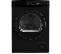 SHARP KD-NHA8S6GB1D-EN 8 kg Heat Pump Tumble Dryer - Black, Black