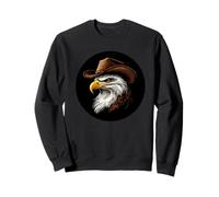 Sharp-Looking Eagle with Cowboy Hat for Boys and Girls Sweatshirt