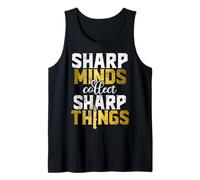 Sharp Minds Collect Sharp Things Knife Tank Top