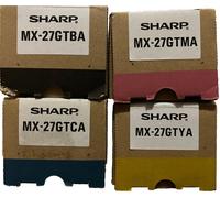 SHARP MX-27GT 4 Original Toner Black Cyan Magenta Yellow MX-2300N/MX-2700N