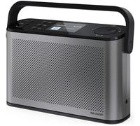 SHARP DR-P540(GY) Osaka Portable Digital Radio - DAB+/FM, Bluetooth 5.3, BestTune, 120 Presets, USB-C Charging, 12-Hour Battery, 2.4" Colour Display - Storm Grey