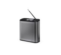 Sharp Osaka Portable Digital Radio DR-P530(GY) - DAB+/FM Radio with Bluetooth 5.3, BestTune, 2.4″ Colour Display, Li-Ion Battery -Powered via