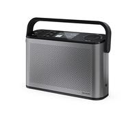 SHARP DR-P540(GY) Osaka Portable Digital Radio - DAB+/FM, Bluetooth 5.3, BestTune, 120 Presets, USB-C Charging, 12-Hour Battery, 2.4" Colour Display - Storm Grey