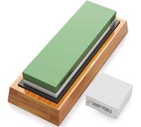 Sharp Pebble Premium Sharpening Stones 2 Side Grit 3000/8000 Whetstone - Kitchen Knife Sharpener Waterstone with Non-Slip Bamboo Base & Flattening Stone