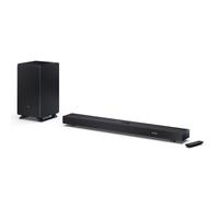 Sharp Q Range Soundbar 3.1.2 Channel Soundbar with Wireless Subwoofer - 550W Home Theatre Audio, Dolby Atmos, DTS:X, Bluetooth 5.3, HDMI eARC, 4K Pass-Through -Black Model HT-SBW53121(BK)