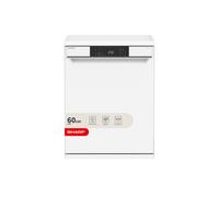 Sharp QW-NA1CF47EW-EN 60cm Full Size Dishwasher - White - E Rated