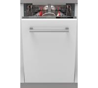 Sharp QW-NS14I49EX-EN Fully Integrated Slimline Dishwasher - Silver, 10 Place Settings, 5 Programmes, Active Ventilation Drying