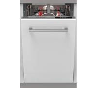 Sharp QW-NS14I49EX-EN Fully Integrated Slimline Dishwasher - Silver Control Panel with Fixed Door Hinge Kit - E Rated, Silver