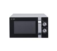 Sharp R204SA Solo Microwave 6 Power Levels - Mechanical Operation for Defrosting, Cooking and Heating