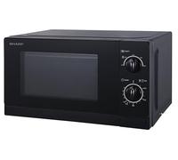 Sharp R20DKM 20L Solo Microwave Oven, 800W, Black