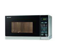 Sharp R272SLM Solo Touch Control Microwave, 20 Litre capacity, 800W, Silver