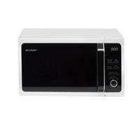 Sharp R664WM Compact Grill Microwave, 20 Litre, 800 W, White