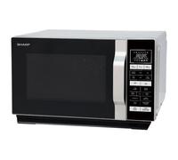 Sharp R860Slm 25-Litre, 900W Flat Tray Combi Microwave - Silver Ilver