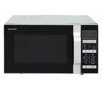 Sharp R860Slm 25-Litre, 900W Flat Tray Combi Microwave - Silver Ilver
