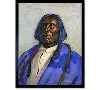 Sharp Red Cloud Native American Sioux Painting Unframed Wall Art Print Poster Home Decor Premium