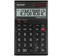 Sharp Sharp EL124TWH 12 Digit Desktop Calculator Black SH-EL124TWH