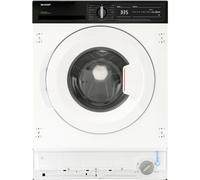 Sharp ES-NIH714BWA-EN Integrated 7kg Washing Machine with 1400 rpm - White - A Rated, White