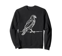 Sharp-Shinned Hawk Line Art Bird Drawing Sweatshirt