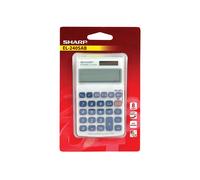 Sharp Silver 8-Digit Hand Held Pocket Calculator EL240SAB