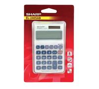 Sharp Silver 8-Digit Hand Held Pocket Calculator EL240SAB