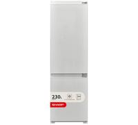 Sharp SJ-BE237M01X-EN Integrated 70/30 Fridge Freezer - Sliding Hinge, White